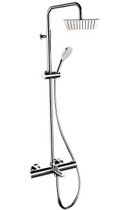 Душевая стойка Remer Elegance EQ34A8CPUFS25G с термостатом