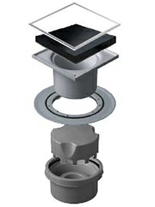 Душевой трап Pestan Confluo Vertical Black Glass no fln