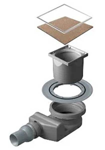 Душевой трап Pestan Confluo Ceramic 4 Small with flange под плитку