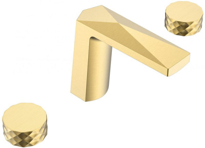 Смеситель для умывальника Boheme Venturo 150-G-DIAMOND Gold / 150-MG-DIAMOND Matt Gold
