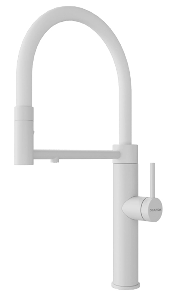 Смеситель для кухонной мойки Paulmark Ganymed Ga213199-WH с подключением к фильтру воды