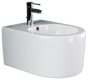 Подвесное биде CeramicaNova Moments CN3004 с донным клапаном