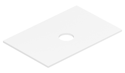 Столешница Belux LUNA-TURIN НП80 / НП100 / НП120 / НП140 белый матовый Solid Surface