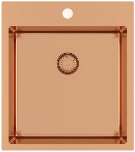 Кухонная мойка AquaSanita Steel Air 100 X-C copper