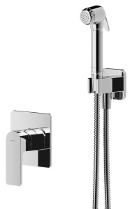 Смеситель встраиваемый Omnires Baretti SYSBABI1CR с гигиеническим душем