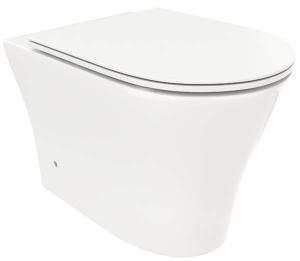 Приставной унитаз Cerutti Adige F CT8907 безободковый с крышкой Soft Close