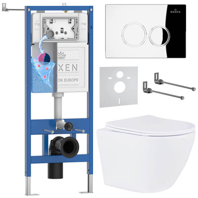 Комплект инсталляции 6 в 1 Roxen StounFix Dual Fresh 508565 с аромадозатором