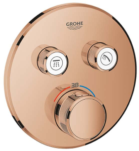 Смеситель встраиваемый Grohe Grohtherm SmartControl 29119DA0 / 29119DL0 термостатический