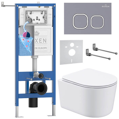 Комплект инсталляции 6 в 1 Roxen StounFix Dual Fresh 966428 с аромадозатором