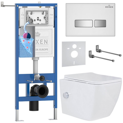 Комплект инсталляции 6 в 1 Roxen StounFix Dual Fresh 640526 с аромадозатором