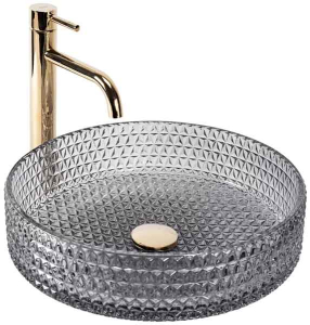 Умывальник Rea Cristal 39 Grey U0277