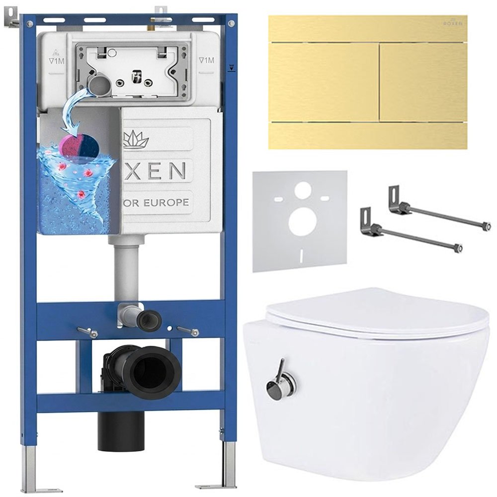 Комплект инсталляции 6 в 1 Roxen StounFix Dual Fresh 868648 с аромадозатором