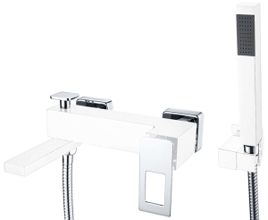 Смеситель для ванны Boheme Q 143-WCR White Chrome