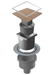 Душевой трап Pestan Confluo Vertical Dry Ceramic with flange под плитку