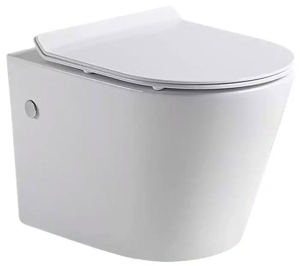 Подвесной унитаз CeramaLux B2330 безободковый (с крышкой SoftClose)