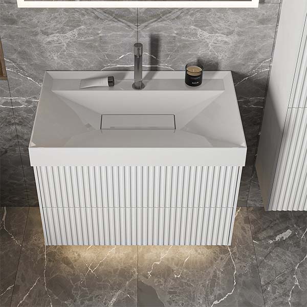 Умывальник Belux Триумф 700 белый матовый Solid Surface