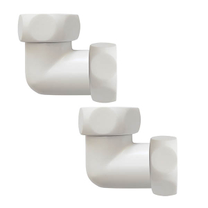 Комплект угловых американок 1-1/4"x1-1/4" Г/Г Ral 9016