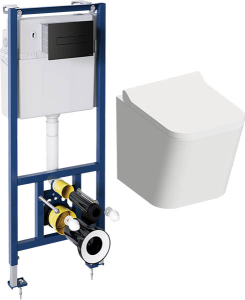 Комплект инсталляции с подвесным унитазом Omnires Fontana SET BP/BL