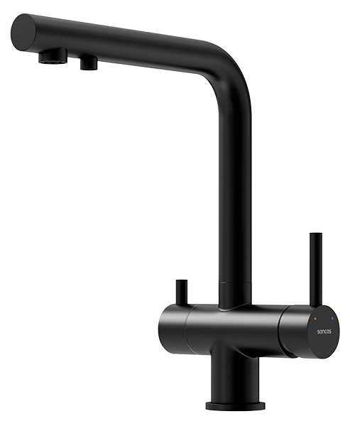 Смеситель для кухонной мойки Sancos Foster SC4014MB с подключением к фильтру воды