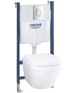 Комплект инсталляции Grohe Solido 5 в 1 с подвесным унитазом Euro Ceramic 39535000