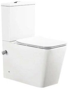 Напольный унитаз SantiLine SL-5017SM-BD с функцией биде и встроенным смесителем