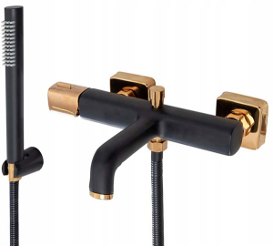 Смеситель для ванны Rea Salto Black / Gold REA-B6352