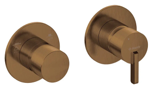 Смеситель встраиваемый Deante Silia Bronze BR BQS C46P (2 функции)