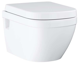 Подвесной унитаз Grohe Euro Ceramic 39703000 безободковый с крышкой Soft Close