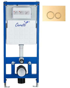 Инсталляция для унитаза Cerutti CR555 с кнопкой CR05CG