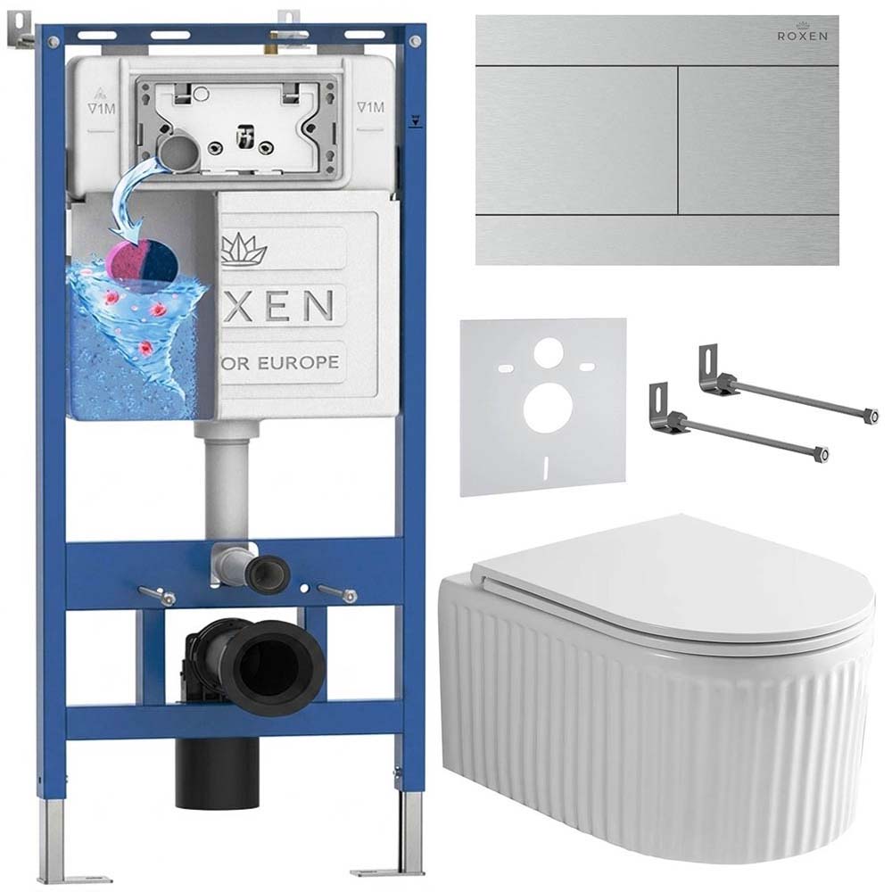 Комплект инсталляции 6 в 1 Roxen StounFix Dual Fresh 868588 с аромадозатором