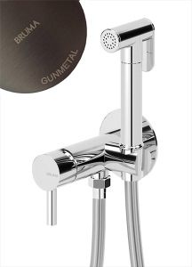 Смеситель встраиваемый Bruma Bidet 1078611MG Gunmetal с гигиеническим душем
