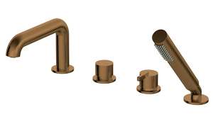 Смеситель на борт ванны Deante Silia Bronze BR BQS C14M на 4 отверстия