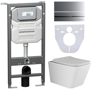 Комплект инсталляции 4 в 1 CeramicaNova Metric CN3007-1002M-1000