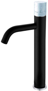 Смеситель для умывальника Boheme Stick 122-B-MR-W Black White