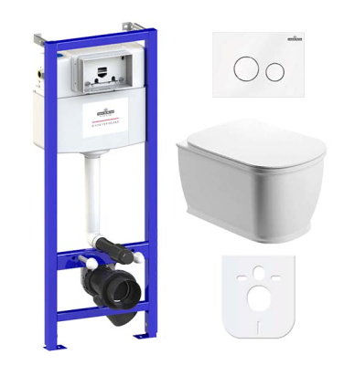 Комплект инсталляции 6 в 1 Lavinia Boho Relfix Bell Pro Rimless 77040047 / 77040048