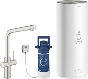 Смеситель для кухонной мойки Grohe Red Duo 30325001 / 30325DC1 в комплекте с бойлером