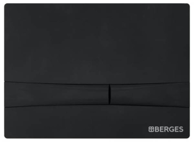 Комплект инсталляции Berges Novum 525 c черной кнопкой и подвесным унитазом Керамин Эридан
