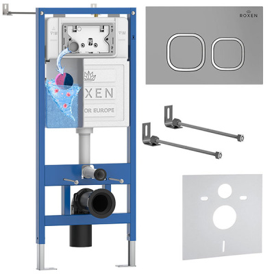 Комплект инсталляции 4 в 1 Roxen StounFix Dual Fresh 832071 с аромадозатором