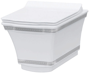 Подвесной унитаз Boheme Hermitage Chrome 951-CR