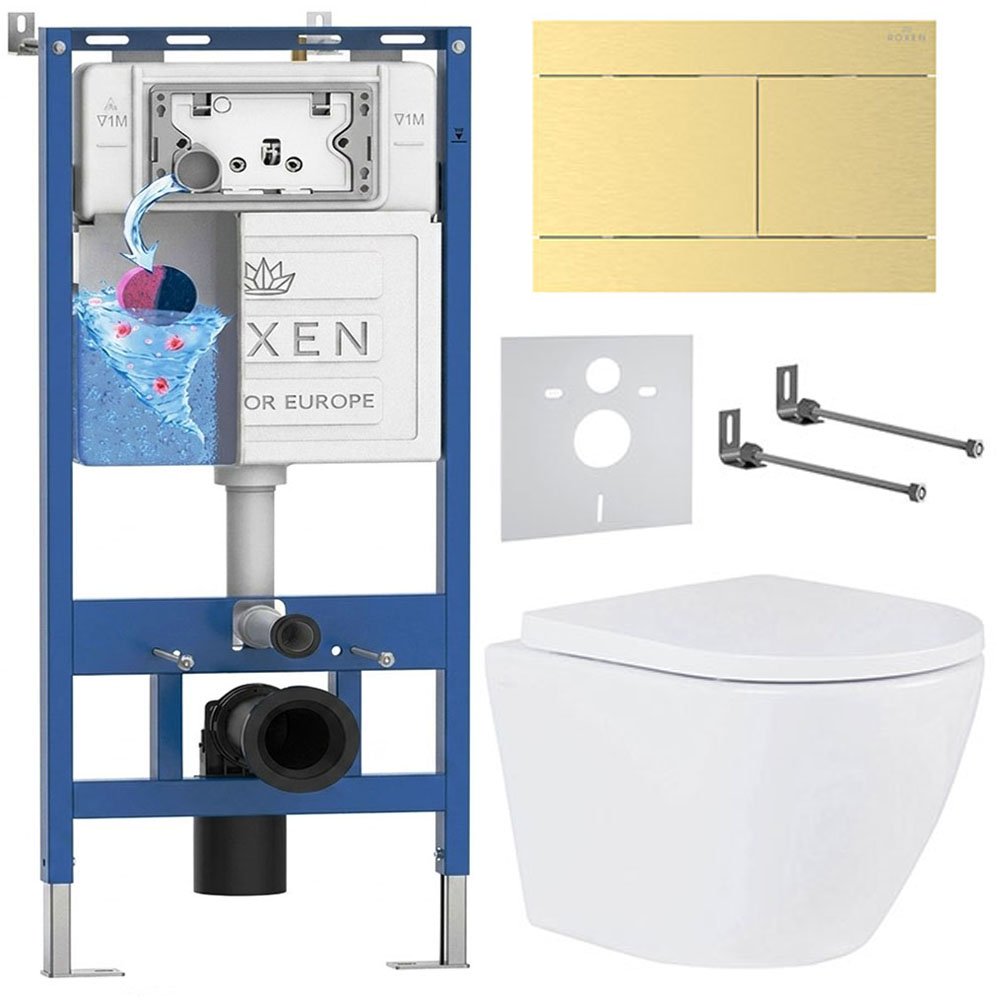 Комплект инсталляции 6 в 1 Roxen StounFix Dual Fresh 868639 с аромадозатором