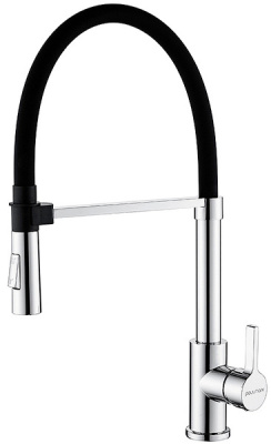 Смеситель для кухонной мойки Paulmark Halt Ha214021-Ni(BS) / Ha214021-CR