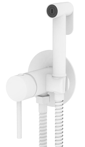 Смеситель встраиваемый Vivi Felice 2515 bianco opaco с гигиеническим душем