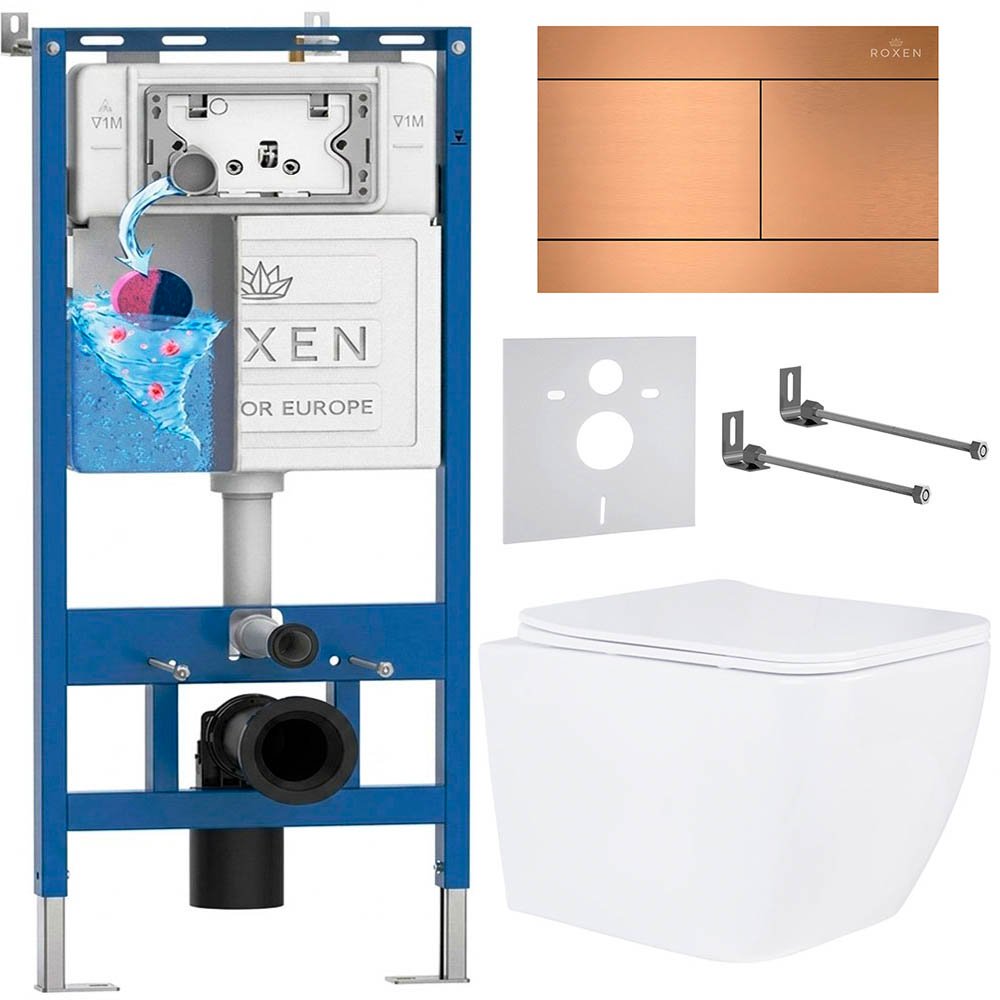 Комплект инсталляции 6 в 1 Roxen StounFix Dual Fresh 967351 с аромадозатором
