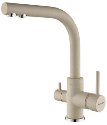 Смеситель для кухонной мойки Paulmark Essen Es213011-431TW(WH) / Es213011-BE с подключением к фильтру воды