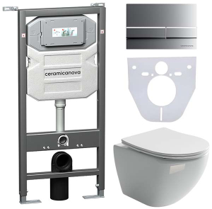 Комплект инсталляции 4 в 1 CeramicaNova Metropol CN4002-1002M-1000