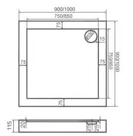 Душевая дверь Good Door Pandora SD-C-CH, 100х185, прозрачный