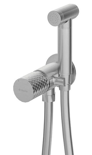 Смеситель встраиваемый Deante Silia Hexa Steel BHS F34M с гигиеническим душем