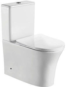 Напольный унитаз CeramaLux 1219A безободковый (с крышкой SoftClose)