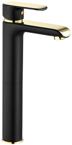 Смеситель для умывальника Rea Bloom Black Gold REA-B9936