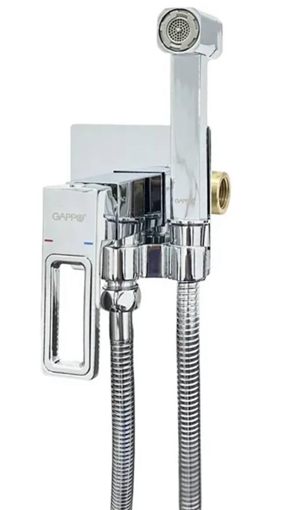Смеситель встраиваемый Gappo G7217-1 с гигиеническим душем